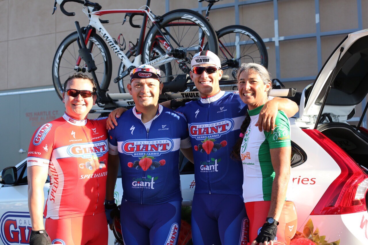 The California Giant Berry Farms team on Day 1: John Knappe, Serjio Sanchez, Markus Duran, and Gina Cole. The California Giant Berry Farms team on Day 1: John Knappe, Serjio Sanchez, Markus Duran, and Gina Cole.
