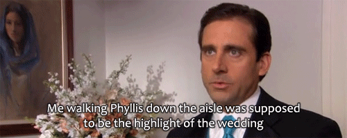 phyllis's wedding michael scott gif
