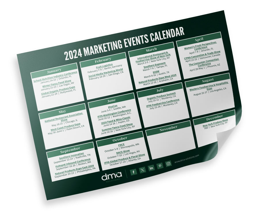 DMA Marketing Events Calendar