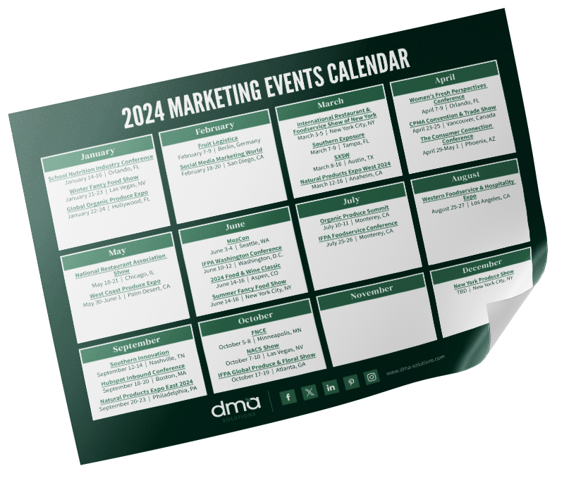 DMA Marketing Events Calendar